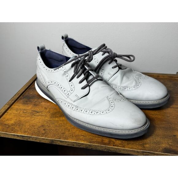 Cole Haan Men's GRANDEVOLUTON Shortwing WHT C26319 Oxford Gray/Magnt/OPT Sz 9.5 - Picture 2 of 10